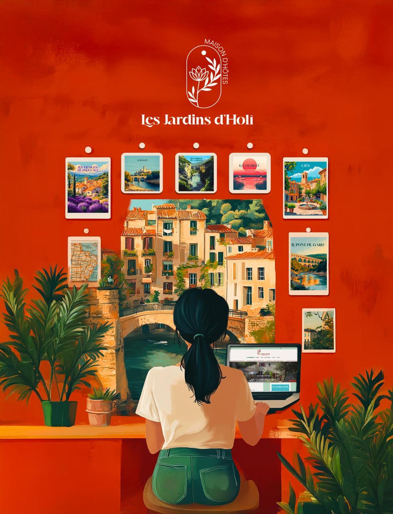Garrigues-et-Sainte-EulalieLes Jardins D'Holi Proche Uzes住宿加早餐旅馆 外观 照片